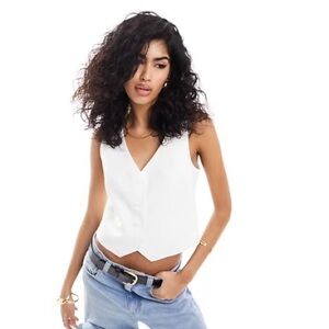 Stradivarius Short Buttoned Waistcoat